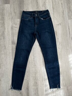 Mavi super skinner high rise dark wash denim jeans size 24” - 25” Alissa Ankle